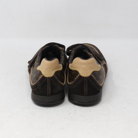 Louis Vuitton #HPDNH3 Kids Low Top Monogram Sneakers Size 27 - Picture 3 of 9
